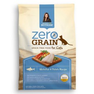 Rachael Ray Nutrish Zero Grain Natural Dry Cat Food, Whitefish & Potato Recipe, 3 lbs