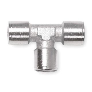 ALPHA FITTINGS Nickel Plated Brass Tee, FNPT, 1/8" Pipe Size 82400N 02
