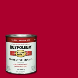 Rust Oleum Stops Rust 1 qt. Gloss Carnival Red Protective Enamel Paint (Case of 2) 7763502