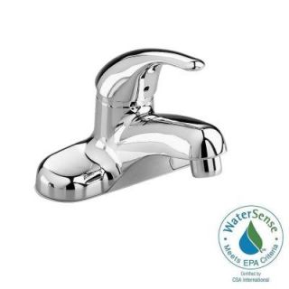 American Standard Colony Soft 4 in. Centerset Single Handle Bathroom Faucet in Polished Chrome with Grid Drain 2175506.002