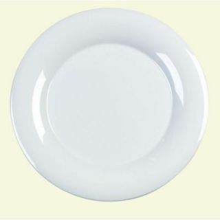 Carlisle 12.0 in. Diameter Melamine Wide Rim Dinner/Display Plate in White (Case of 12) 4302402
