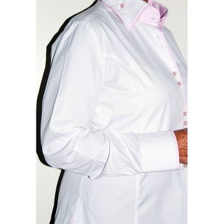 BriO Womens White Cotton Tailored Dress Shirt   13886898  