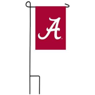 Team Sports America NCAA 12 1/2 in. x 18 in. Alabama 2 Sided Garden Flag with 3 ft. Metal Flag Stand P127070