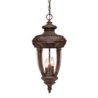 Acclaim Lighting Monte Carlo Collection Hanging Lantern 3 Light Outdoor Black Coral Light Fixture  Discontinued 1716BC