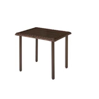 Hampton Bay Mill Valley 30 in. x 24.5 in. Rectangular Patio Bistro Table 153 002 30BT