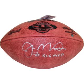 Joe Montana Signed Super Bowl XXIV Football w/ SB XXIV MVP insc