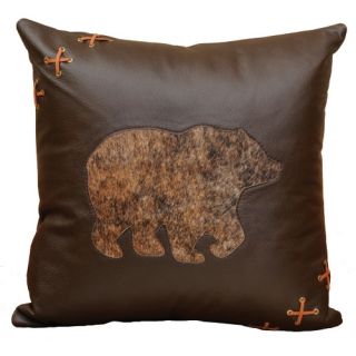 Wooded River Cabin Bear WD1558FB Decorative Pillow   Decorative