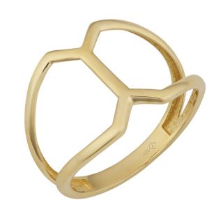 Fremada 10k Yellow Gold High Polish Diamond Shape Ring (size 6   9)