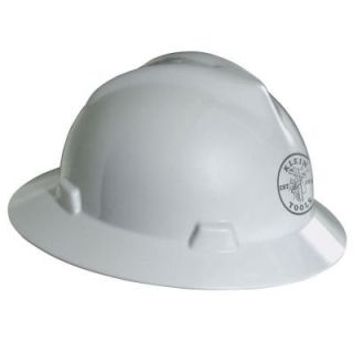V Gard Hard Hat, White, with Klein Lineman Logo 60031