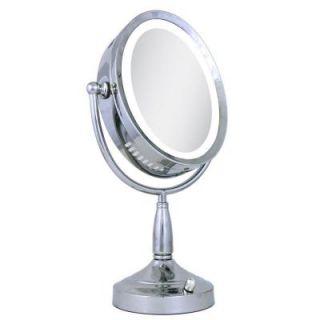 Zadro Lighted 8X/1X Oval Vanity Mirror in Chrome DISCONTINUED OVLV68