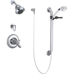 Delta Faucet COMMERCIAL T17TH325 25 11t  Polished Chrome Shower Packages