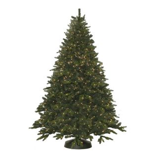 7.5 ft Pre Lit Pine Artificial Christmas Tree with White Incandescent Lights