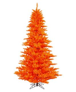Vickerman Orange Fir Pre lit Christmas Tree   Christmas Trees