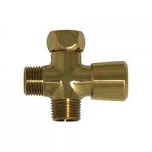 Whitehaus WH161A2 B Showerhaus solid brass shower diverter   Polished Brass