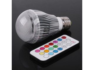 Colorful LED RGB 9W E27 Light Bulb