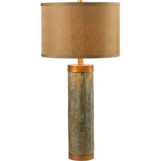 Kenroy Home KEH 21036SL Mattias Natural Slate with Copper Accents  Table Lamps Lighting