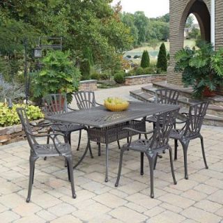 Home Styles Largo Taupe 7 Piece All Weather Patio Dining Set 5561 378