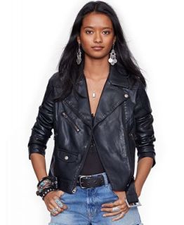 Denim & Supply Ralph Lauren Faux Leather Moto Jacket   Jackets