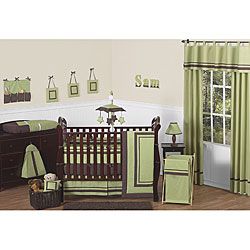 Sweet Jojo Designs Hotel Green 9 piece Crib Bedding Set   13468896