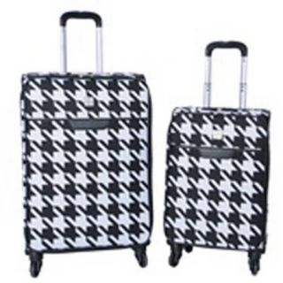 Protege 2 Piece Houndstooth Fashion Luggage Set