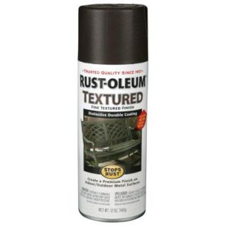 Rust Oleum Stops Rust 12 oz. Textured Black Protective Enamel Spray Paint (Case of 6) 7220830
