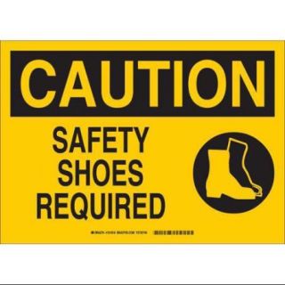BRADY 25895 Caution Sign, 10 x 14In, BK/YEL, ENG, SURF